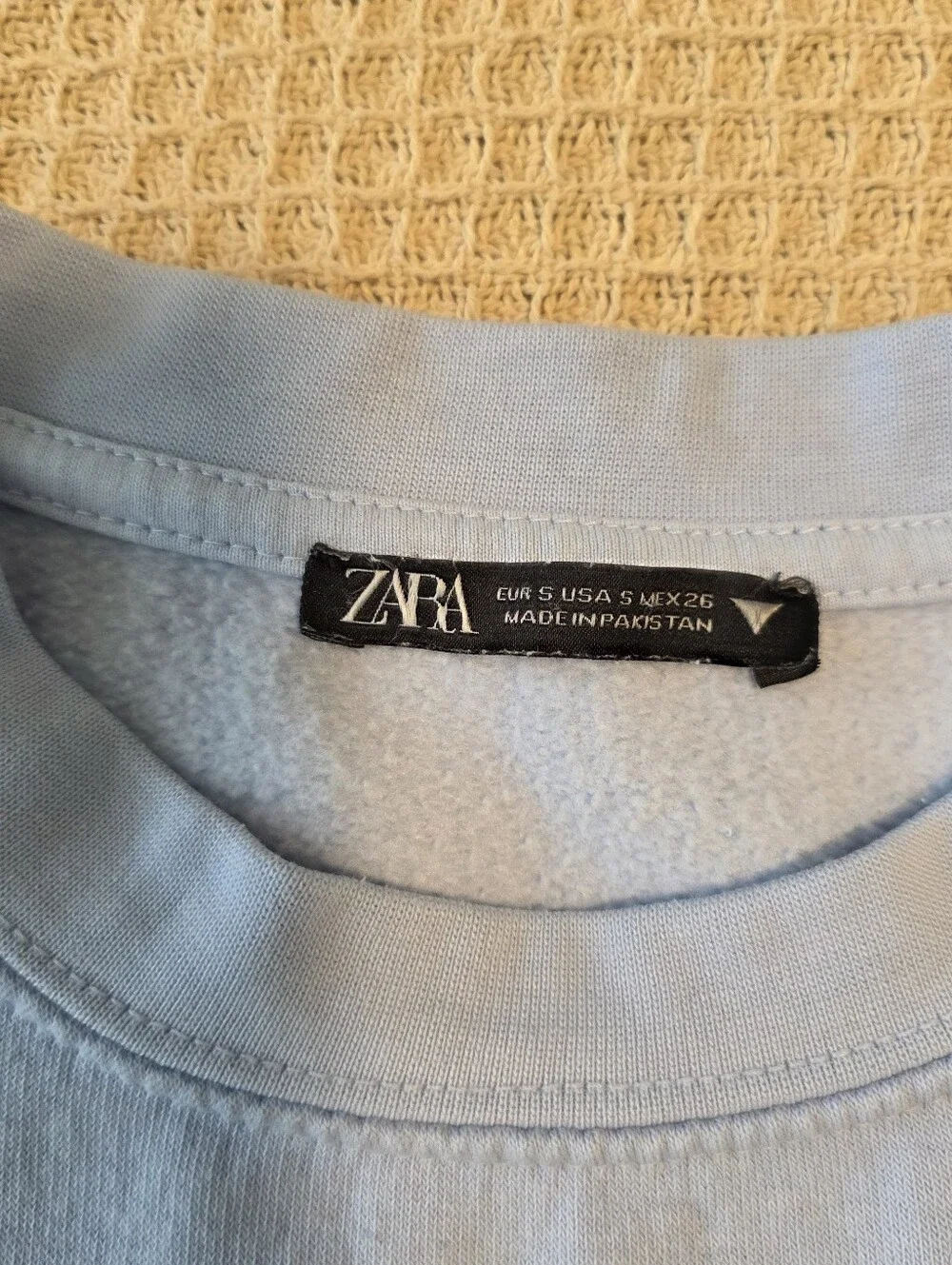 Zara Baby Blue Matching Sweat Set Size Small Cozy Lounge Set